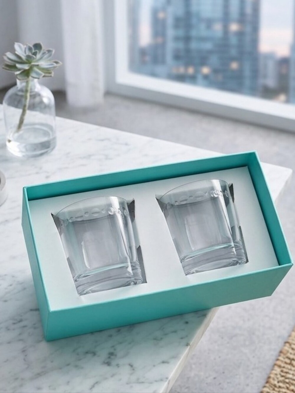 NIB Tiffany & Co. Rocks Glasses Set